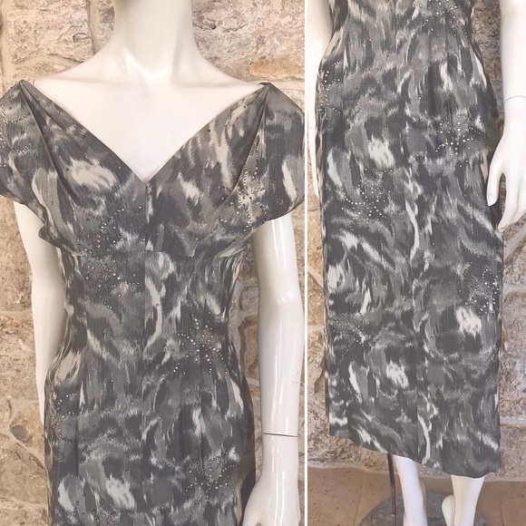 Beautiful Vintage 1950s Adele Simpson Embellished New Look Dress - Picture 3 of 16